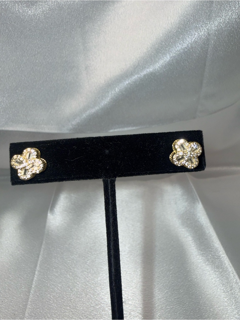 18K Gold Dipped AAA CZ Screwback Earrings